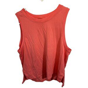 Lululemon Coral Sleeveless Perforated Tank Top Womens Athletic Wear Lightweight